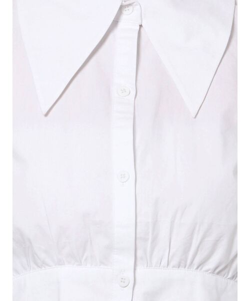 EMODA(エモダ)の「ビッグカラークロップシャツトップ(シャツ/ブラウス・レディース・ホワイト/ブラック/ベージュ・FREE)」の20枚目の写真