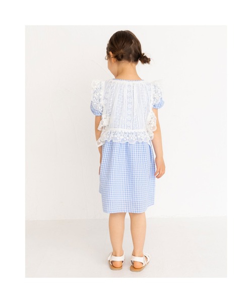 Noeil aime BeBe（ノイユエイムベベ）の「NoeilaimeBeBe/合皮クロスロゴ刺繍サンダル(15~20cm)（サンダル・キッズ・ホワイト・15 /20/18/17/19/16）」の13枚目の写真