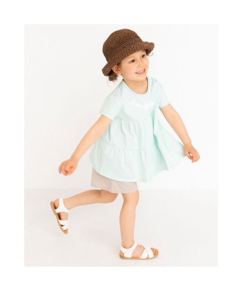 Noeil aime BeBe（ノイユエイムベベ）の「NoeilaimeBeBe/合皮クロスロゴ刺繍サンダル(15~20cm)（サンダル・キッズ・ホワイト・15 /20/18/17/19/16）」の14枚目の写真