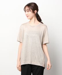 suzuki takayuki 　リネン半袖シャツ suzuki takayuki シャツ stand-fall-collar shirt メンズ