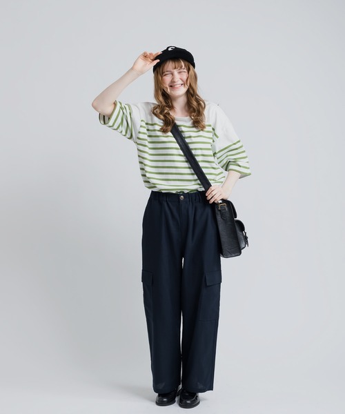 MUHET（ミュエータ）の「リネン混カーゴパンツ（カーゴパンツ・レディース・ネイビー/ブラウン・SMALL/MEDIUM/X-LARGE）」の8枚目の写真