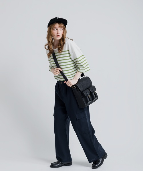 MUHET（ミュエータ）の「リネン混カーゴパンツ（カーゴパンツ・レディース・ネイビー/ブラウン・SMALL/MEDIUM/X-LARGE）」の9枚目の写真