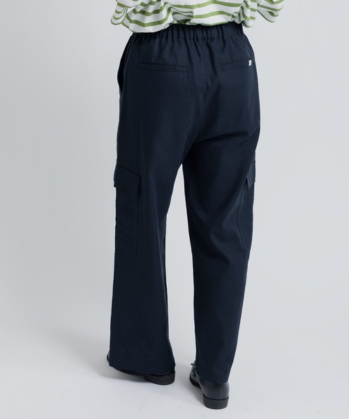 MUHET（ミュエータ）の「リネン混カーゴパンツ（カーゴパンツ・レディース・ネイビー/ブラウン・SMALL/MEDIUM/X-LARGE）」の7枚目の写真