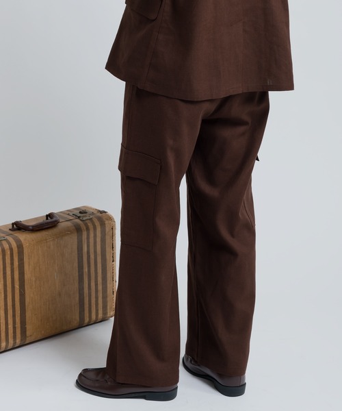 MUHET（ミュエータ）の「リネン混カーゴパンツ（カーゴパンツ・レディース・ネイビー/ブラウン・SMALL/MEDIUM/X-LARGE）」の19枚目の写真