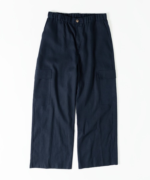 MUHET（ミュエータ）の「リネン混カーゴパンツ（カーゴパンツ・レディース・ネイビー/ブラウン・SMALL/MEDIUM/X-LARGE）」の3枚目の写真