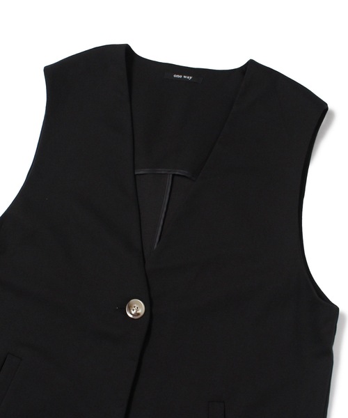 one way（ワンウェイ）の「ノーカラーベスト（ベスト・レディース・ホワイト/ブラック・FREE）」の18枚目の写真