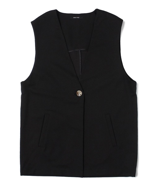 one way（ワンウェイ）の「ノーカラーベスト（ベスト・レディース・ホワイト/ブラック・FREE）」の22枚目の写真