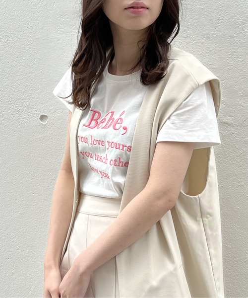 one way（ワンウェイ）の「ノーカラーベスト（ベスト・レディース・ホワイト/ブラック・FREE）」の9枚目の写真