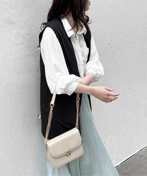 one way（ワンウェイ）の「ノーカラーベスト（ベスト・レディース・ホワイト/ブラック・FREE）」の13枚目の写真