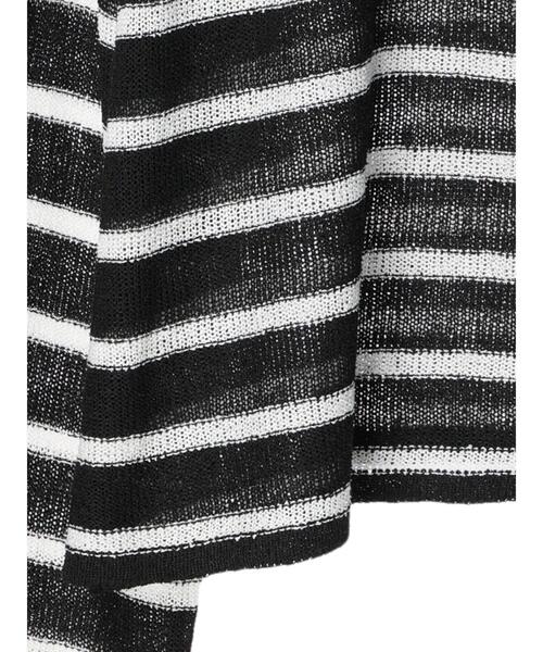 Green　Parks（グリーンパークス）の「ブークレボーダーニットプルオーバー（ニット/セーター・レディース・ベージュ/ホワイト/ブラック・FREE）」の17枚目の写真