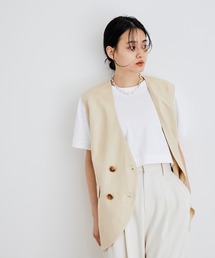 【WEB限定】ノーカラーリネンジレ
