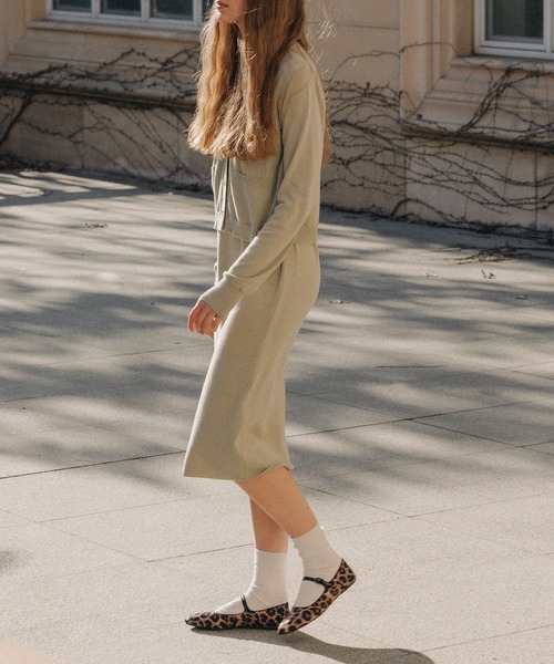 MUYMONA(ムイモナ)の「V-neck pale tone cardigan mmw22s006【MUYMONA】【2022SS】(カーディガン/ボレロ・レディース・ベージュ/ミント/グレー・FREE)」の10枚目の写真