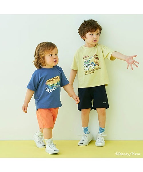 petit main（プティマイン）の「【水陸両用・吸水速乾】ハーフパンツ【SWIM】（スラックス・キッズ・ネイビー/オレンジ/ベージュ/ライトグリーン・100cm/130cm/90cm/110cm/120cm/80ｃｍ）」の6枚目の写真