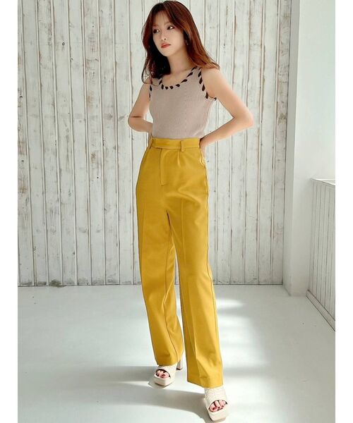 RESEXXY（リゼクシー）の「ベーシックカラーストレートパンツ（その他パンツ・レディース・アイボリー/ピンク/イエロー/グリーン/ブルー・FREE）」の20枚目の写真