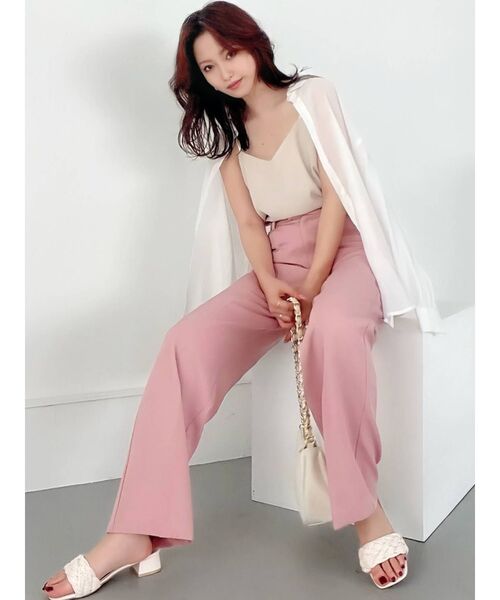 RESEXXY（リゼクシー）の「ベーシックカラーストレートパンツ（その他パンツ・レディース・アイボリー/ピンク/イエロー/グリーン/ブルー・FREE）」の22枚目の写真