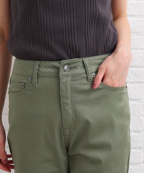 SHOO・LA・RUE（シューラルー）の「◆【接触冷感/SS-3L】裏ひんやりサテンスキニー（その他パンツ・レディース・ライトグレー/ブラック/オリーブ/イエロー・10/01/04/05/02/03）」の9枚目の写真