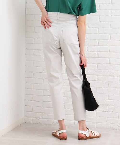 SHOO・LA・RUE（シューラルー）の「◆【接触冷感/SS-3L】裏ひんやりサテンスキニー（その他パンツ・レディース・ライトグレー/ブラック/オリーブ/イエロー・10/01/04/05/02/03）」の15枚目の写真