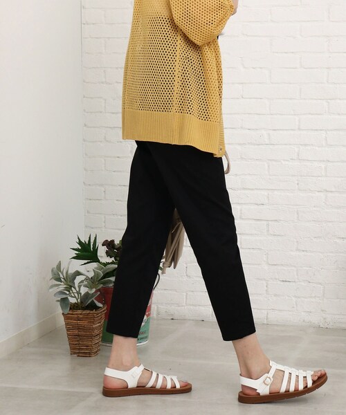 SHOO・LA・RUE（シューラルー）の「◆【接触冷感/SS-3L】裏ひんやりサテンスキニー（その他パンツ・レディース・ライトグレー/ブラック/オリーブ/イエロー・10/01/04/05/02/03）」の21枚目の写真