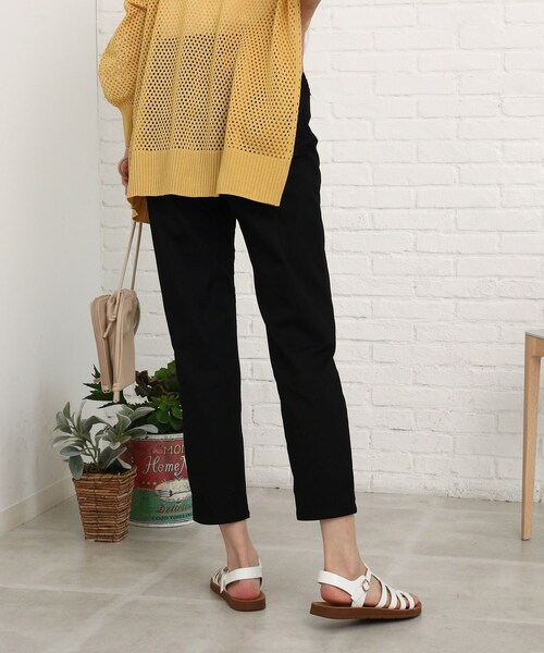 SHOO・LA・RUE（シューラルー）の「◆【接触冷感/SS-3L】裏ひんやりサテンスキニー（その他パンツ・レディース・ライトグレー/ブラック/オリーブ/イエロー・10/01/04/05/02/03）」の22枚目の写真