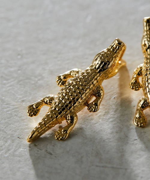 ear PAPILLONNER（イアパピヨネ）の「ワニパニックピアス（ピアス（両耳用）・レディース・ゴールド/シルバー・FREE）」の19枚目の写真