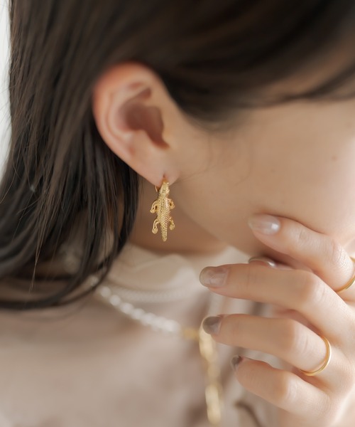 ear PAPILLONNER（イアパピヨネ）の「ワニパニックピアス（ピアス（両耳用）・レディース・ゴールド/シルバー・FREE）」の16枚目の写真