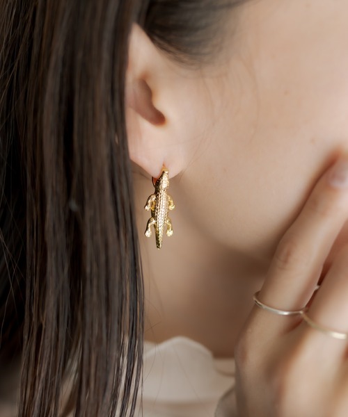 ear PAPILLONNER（イアパピヨネ）の「ワニパニックピアス（ピアス（両耳用）・レディース・ゴールド/シルバー・FREE）」の11枚目の写真