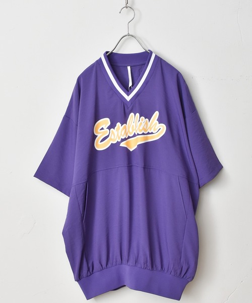 Starting Over（スターティングオーバー）の「プリントゲームシャツ（シャツ/ブラウス・メンズ・パープル/グリーン/ダークブルー/チャコール・M/L）」の4枚目の写真