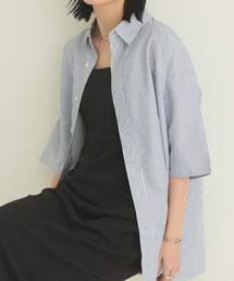 Aunt Marie's | オーバーサイズハーフスリーブシャツ(シャツ/ブラウス)