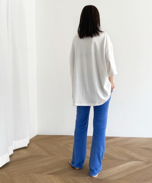 CANAL JEAN(キャナルジーン)の「El mar UCAオーバーサイズ半袖Tシャツ(Tシャツ/カットソー・レディース・ホワイト/グレー/クリーム・ONE SIZE)」の6枚目の写真