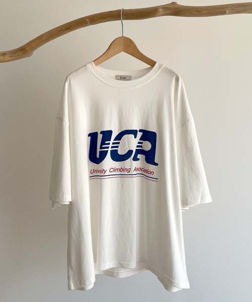 CANAL JEAN(キャナルジーン)の「El mar UCAオーバーサイズ半袖Tシャツ(Tシャツ/カットソー・レディース・ホワイト/グレー/クリーム・ONE SIZE)」の13枚目の写真