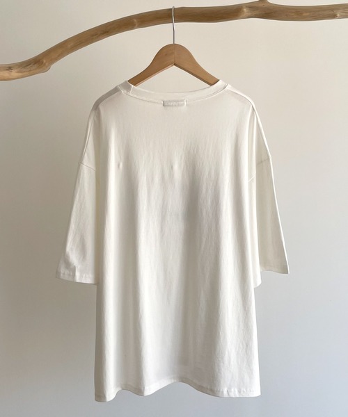 CANAL JEAN(キャナルジーン)の「El mar UCAオーバーサイズ半袖Tシャツ(Tシャツ/カットソー・レディース・ホワイト/グレー/クリーム・ONE SIZE)」の14枚目の写真