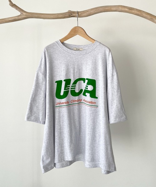 CANAL JEAN(キャナルジーン)の「El mar UCAオーバーサイズ半袖Tシャツ(Tシャツ/カットソー・レディース・ホワイト/グレー/クリーム・ONE SIZE)」の15枚目の写真