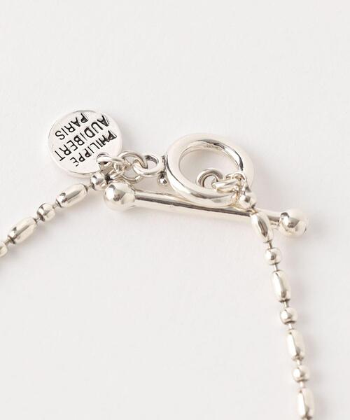 PHILIPPE AUDIBERT（フィリップ オーディベール）の「【別注】＜PHILIPPE AUDIBERT(フィリップオーディベール)＞メタルビーズ ネックレス/シルバーカラー（ネックレス・レディース・シルバー・FREE）」の3枚目の写真