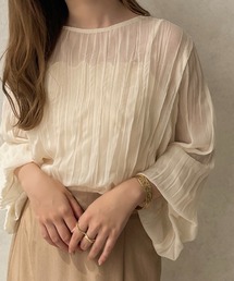 apres jour clair | 【apres jour clair】クリンクルシアートップス【ZOZOTOWN限定アイテム】(シャツ/ブラウス)