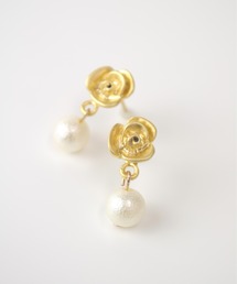 petitcro | ＊petitcro＊　パール＆フラワーピアス(ピアス（両耳用）)