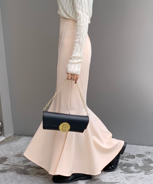 Diosfront（ディオスフロント）の「スリットマーメイドロングスカート（スカート・レディース・ブラック/ベージュ/ブラウン/グレー/ライトグリーン・S/M/L）」の18枚目の写真