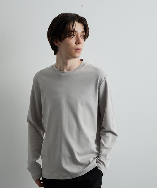 JUNRED(ジュンレッド)の「バックハイネックカットソー(Tシャツ/カットソー・メンズ・ホワイト/チャコールグレー/グレー・LL/M/L)」の3枚目の写真
