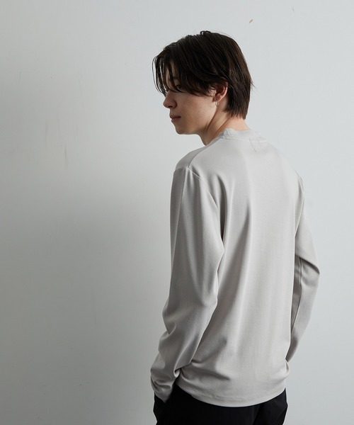 JUNRED(ジュンレッド)の「バックハイネックカットソー(Tシャツ/カットソー・メンズ・ホワイト/チャコールグレー/グレー・LL/M/L)」の5枚目の写真