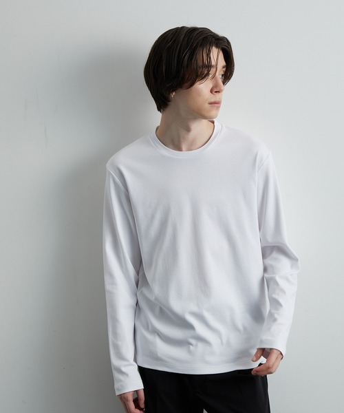 JUNRED(ジュンレッド)の「バックハイネックカットソー(Tシャツ/カットソー・メンズ・ホワイト/チャコールグレー/グレー・LL/M/L)」の8枚目の写真