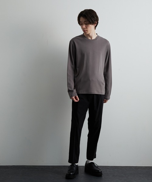 JUNRED(ジュンレッド)の「バックハイネックカットソー(Tシャツ/カットソー・メンズ・ホワイト/チャコールグレー/グレー・LL/M/L)」の13枚目の写真