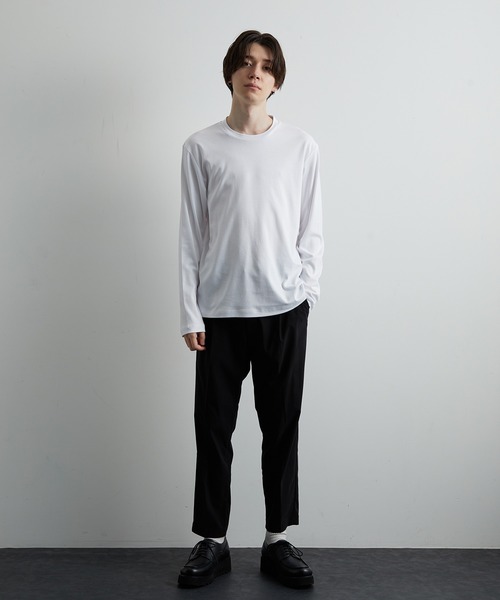 JUNRED(ジュンレッド)の「バックハイネックカットソー(Tシャツ/カットソー・メンズ・ホワイト/チャコールグレー/グレー・LL/M/L)」の14枚目の写真