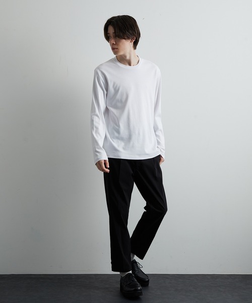 JUNRED(ジュンレッド)の「バックハイネックカットソー(Tシャツ/カットソー・メンズ・ホワイト/チャコールグレー/グレー・LL/M/L)」の15枚目の写真