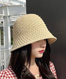 shopnikoniko | ペーパー編み ストローハット(ハット)