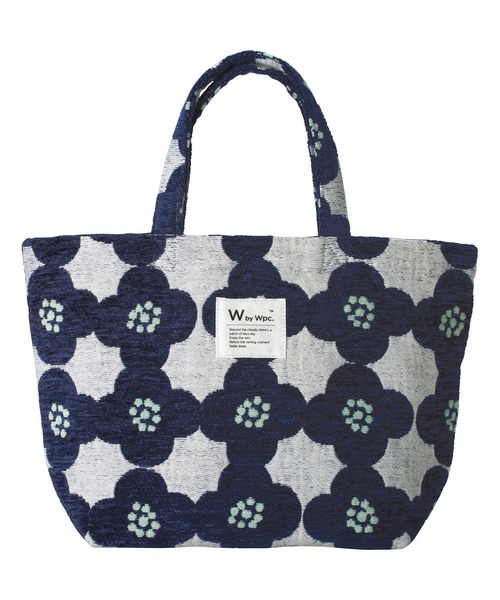 Wpc. Patterns（ダブリュピーシーパターンズ）の「Wpc. Patterns　ゴブラン織トートバッグ（トートバッグ・レディース・ホワイト系その他/グリーン系その他/ネイビー×ホワイト・FREE）」の3枚目の写真