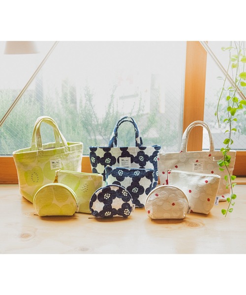 Wpc. Patterns（ダブリュピーシーパターンズ）の「Wpc. Patterns　ゴブラン織トートバッグ（トートバッグ・レディース・ホワイト系その他/グリーン系その他/ネイビー×ホワイト・FREE）」の6枚目の写真