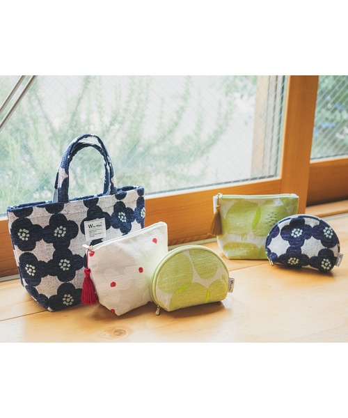 Wpc. Patterns（ダブリュピーシーパターンズ）の「Wpc. Patterns　ゴブラン織トートバッグ（トートバッグ・レディース・ホワイト系その他/グリーン系その他/ネイビー×ホワイト・FREE）」の7枚目の写真