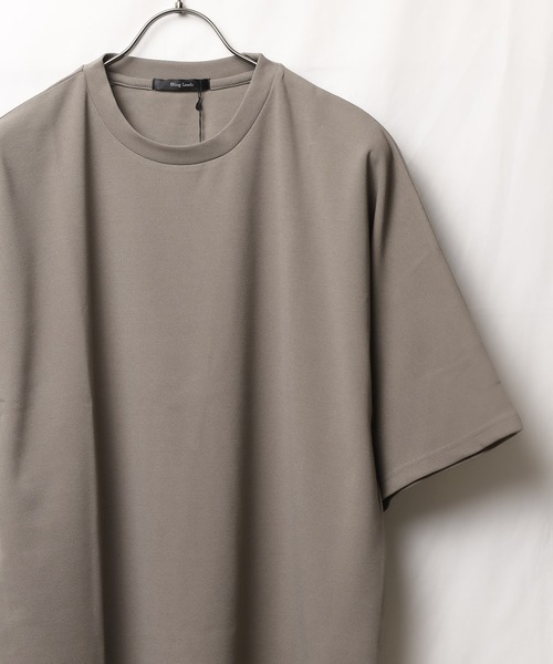 Bling Leads(ブリングリーズ)の「『Bling leads』梨地オーバーサイズクルーネックT(Tシャツ/カットソー・レディース・チャコールグレー/ライトグレー/ブラック/グレイッシュベージュ/ホワイト・MEDIUM/LARGE)」の8枚目の写真