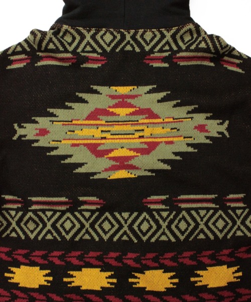 Universal Style Wear（ユニバーサルスタイルウェア）の「Universal Style Wear ナバホ ジャカード パーカー（パーカー・メンズ・チャコールグレー/オフホワイト/カーキ/ブラック・MEDIUM/X-LARGE/LARGE）」の11枚目の写真