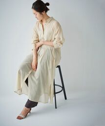 le.coeur blanc | シアーフレアシャツワンピース(シャツワンピース)