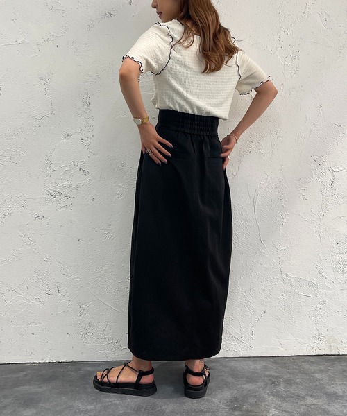 apres jour mignon(アプレジュールミニョン)の「ラップスカート【ZOZOTOWN限定アイテム】(スカート・レディース・チャコールグレー/ブラック/ブラック系その他・SMALL/MEDIUM/X-LARGE)」の9枚目の写真